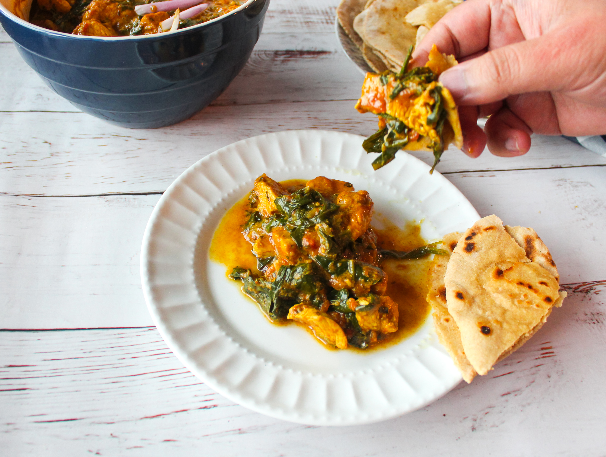 Palak Chicken: Chicken And Spinach Curry