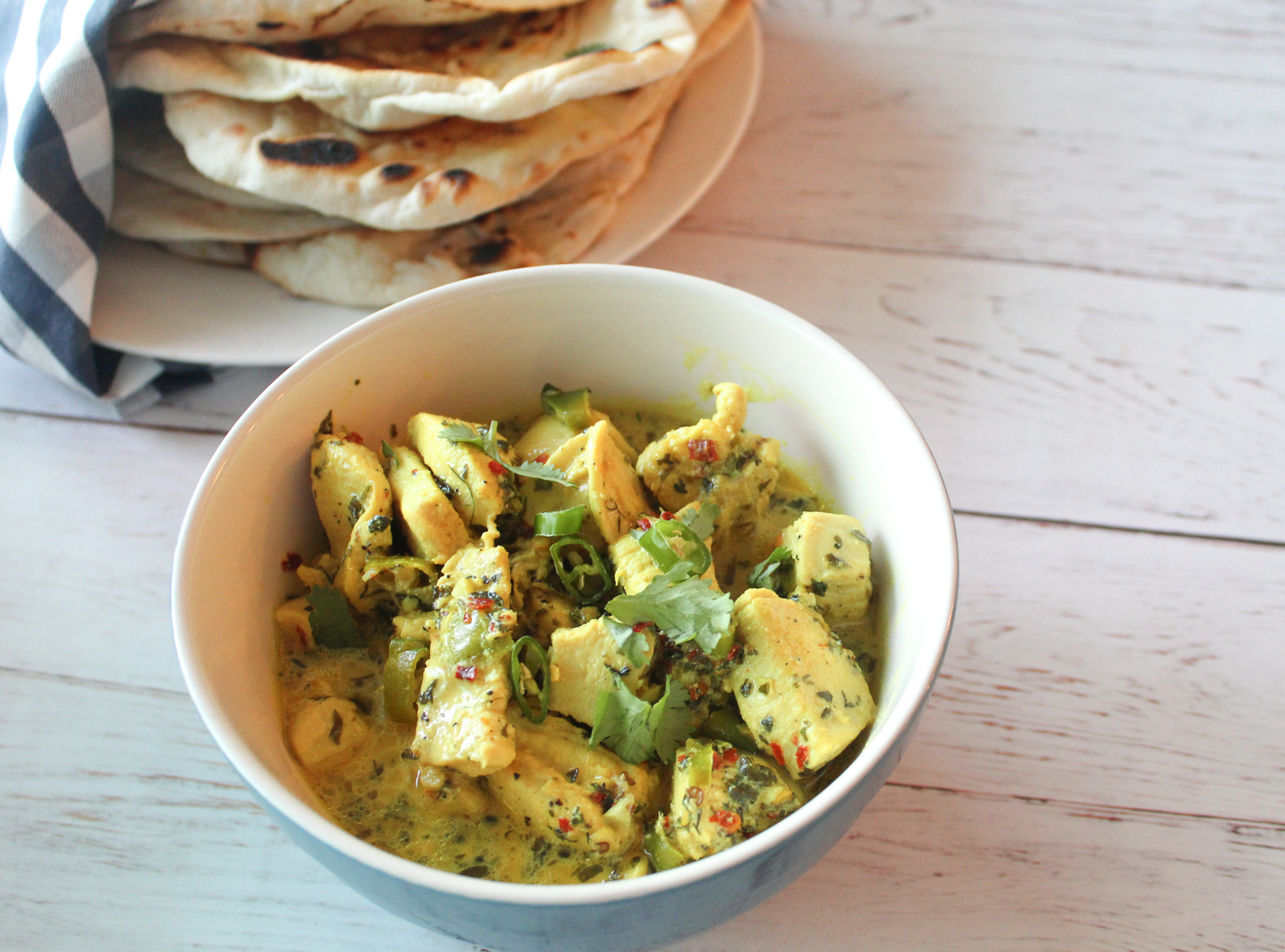 Creamy Pakistani White Chicken Karahi 