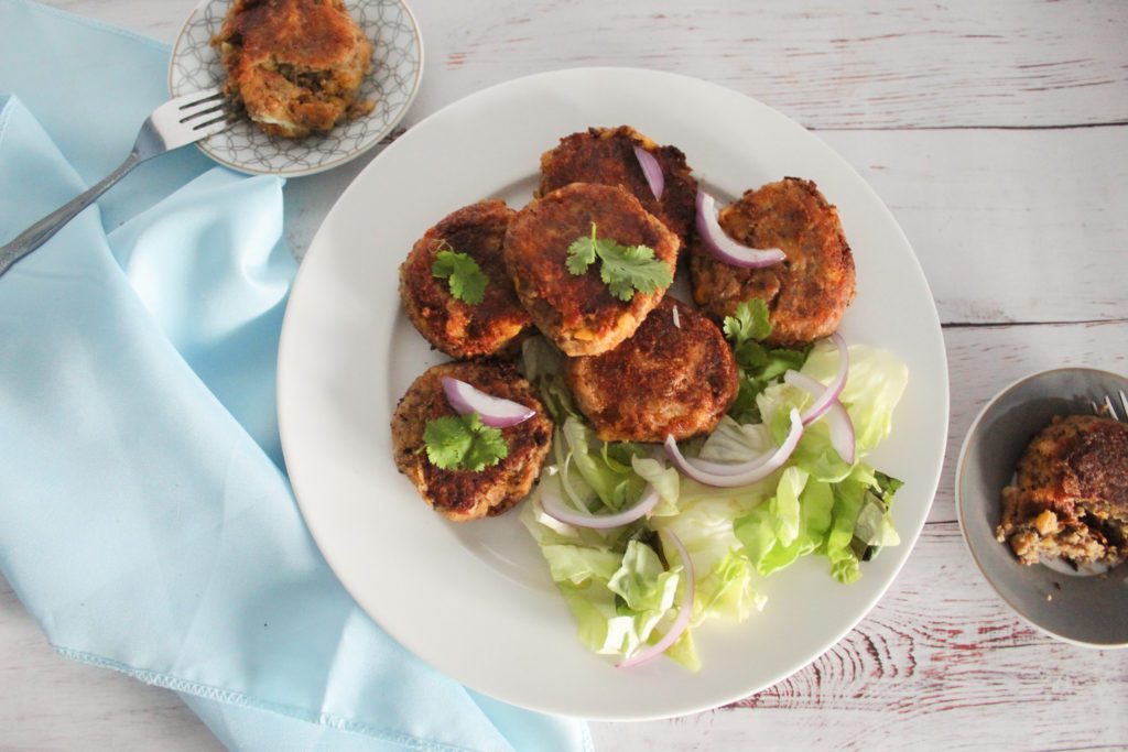 Shami Kababs on plate