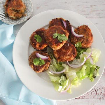 Shami Kababs on plate