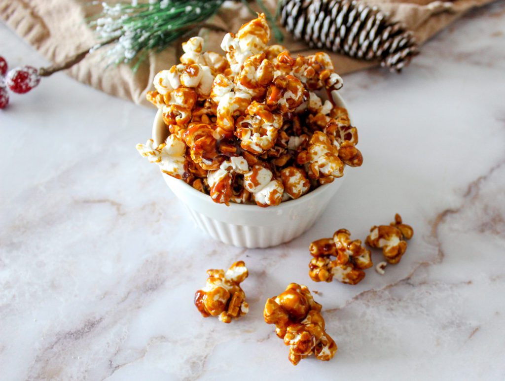 jaggery popcorn in a bowl