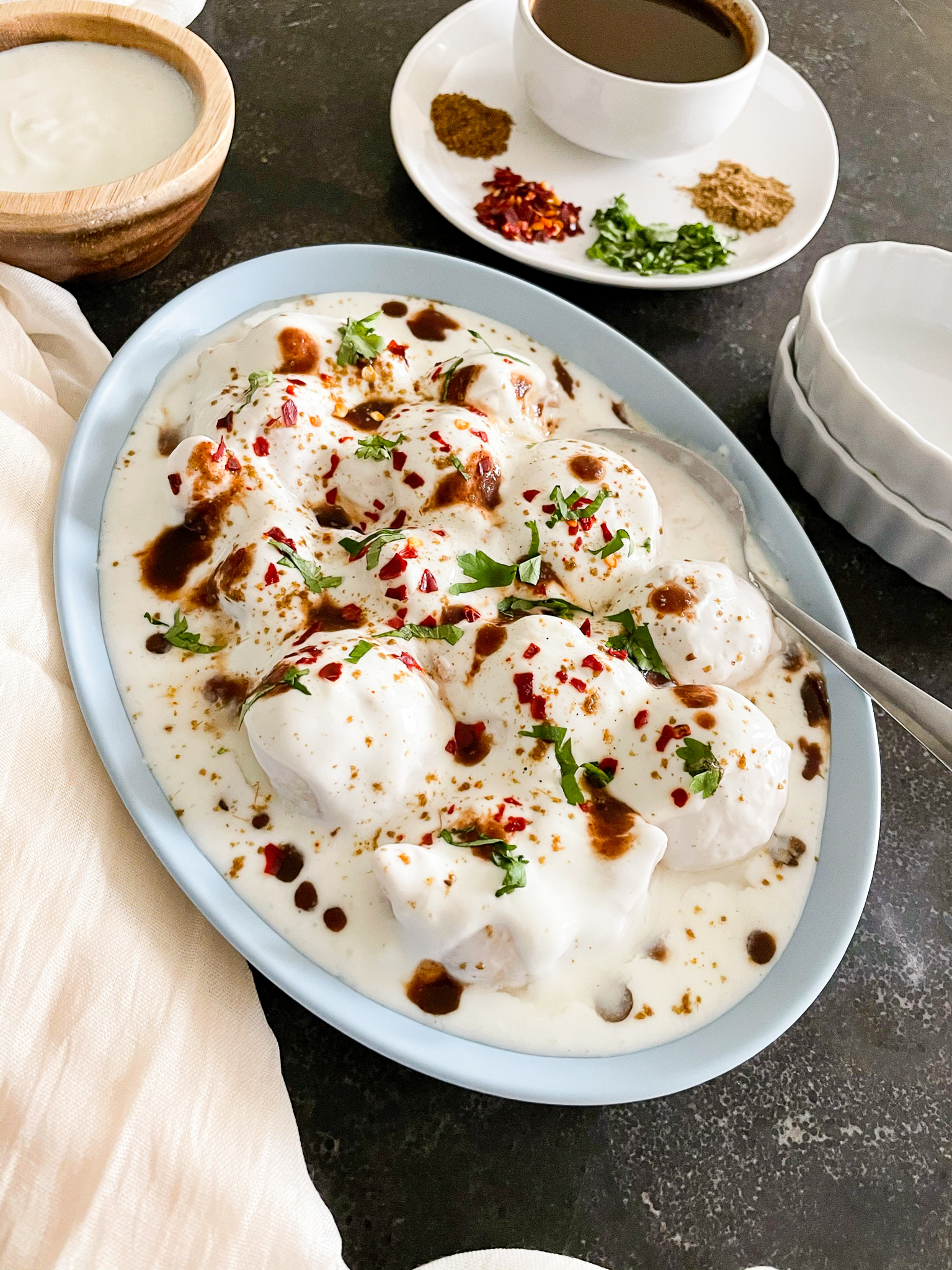 Dahi Vada Lentil Fritters In Yogurt The Spice Mess
