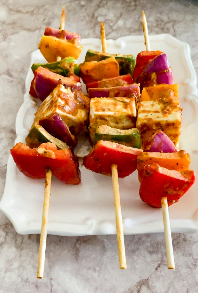 Paneer Tikka Skewers