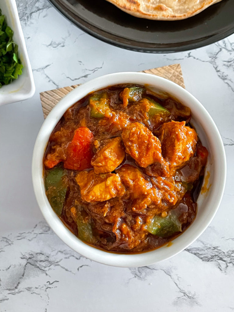 Chicken Jalfrezi StirFry with Chicken and Bell Peppers