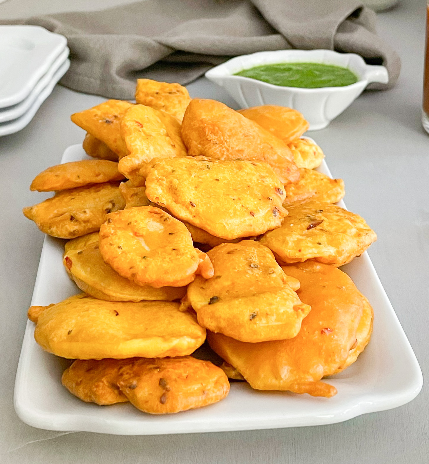 Aloo Pakora Sliced Potato Fritters The Spice Mess