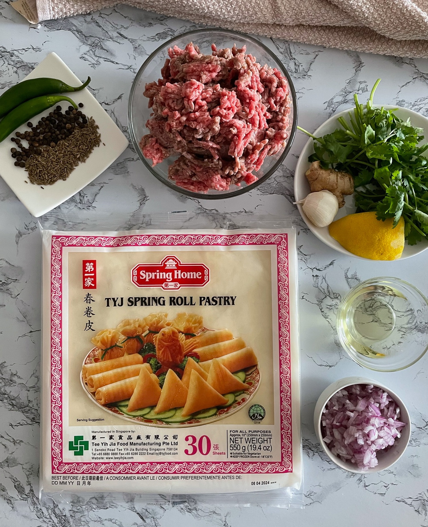 Simply fabulous keema spring roll pastry samosas, using leftovers – Cooking  with Mr Fitz