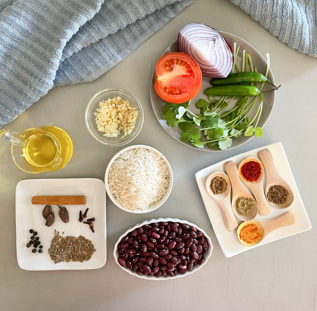 ingredients for rajma chawal