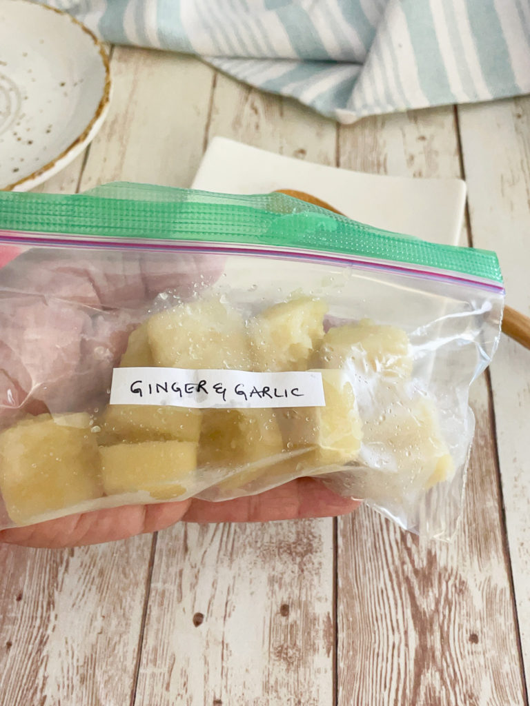 Ginger and Garlic Cubes - How to freeze, store and use