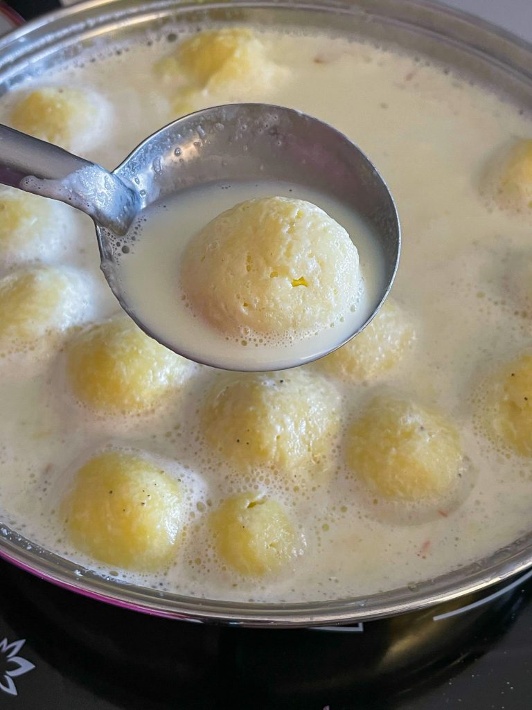 Ras Malai with Milk Powder