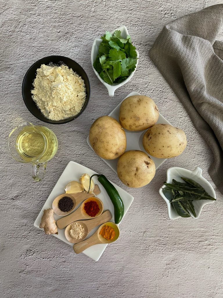 ingredients for batata vada